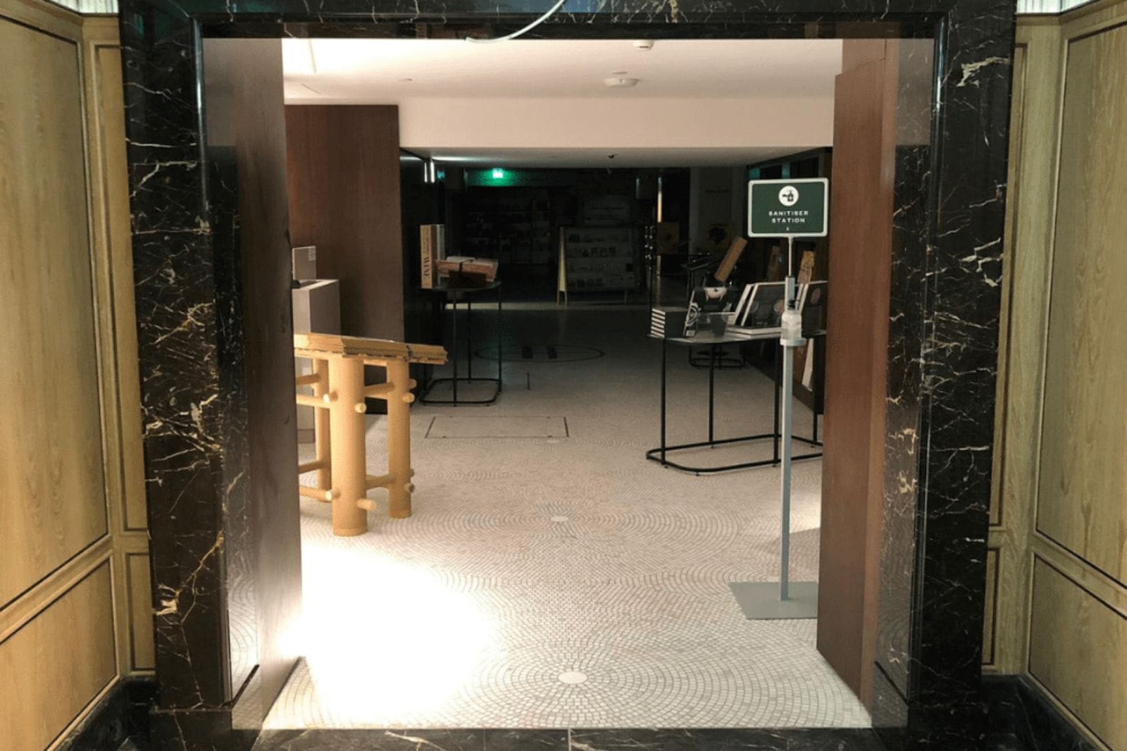 Archway into the Harrods Baccarat Bar